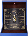 1.5CT Moissanite Infinity Necklace Anniversary Wedding Gifts for Women Wife S925 Sterling Silver 18K White Gold/Gold Filled Jewelry for Birthday Mothers Christmas Valentines Day, Standard/LED Light Box